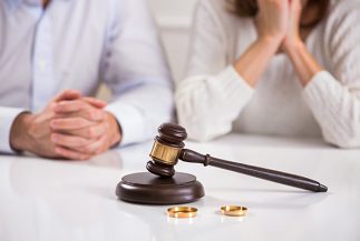 Divorce attorney consulting with a client about family law matters at Ferguson Legal TX.